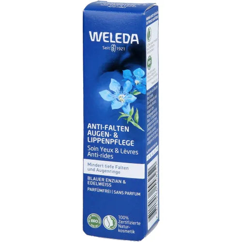 WELEDA Anti-Wrinkle Eye & Lip Balm with Blossom, Energize & Edelweiss. 10 ml