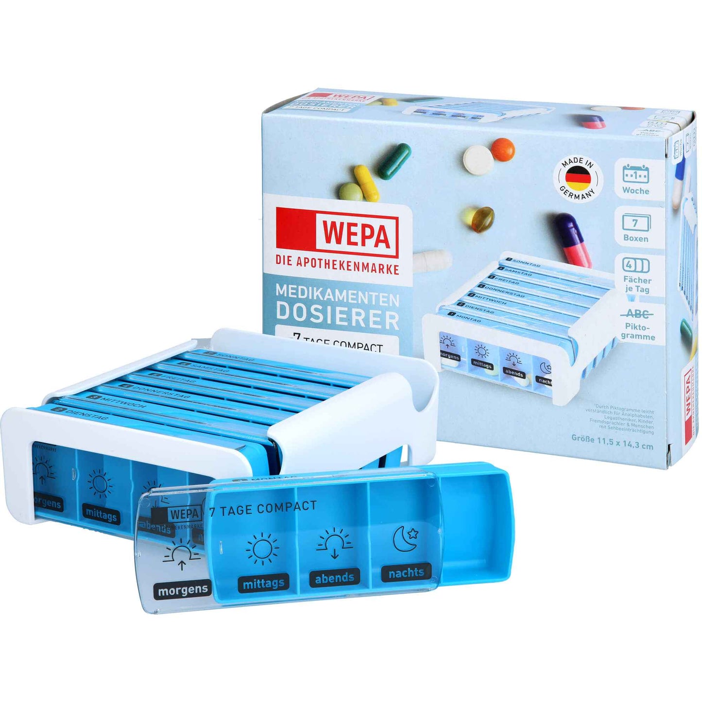 WEPA 7 Days Compact Weekly Magazine white/blue