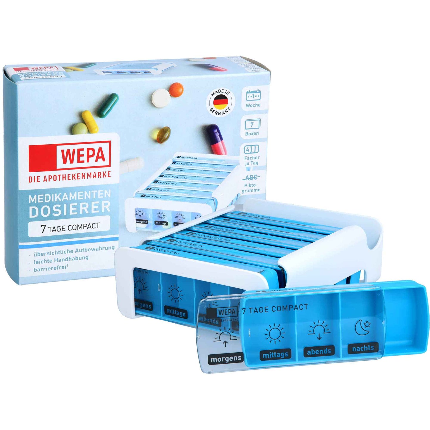 WEPA 7 Days Compact Weekly Magazine white/blue