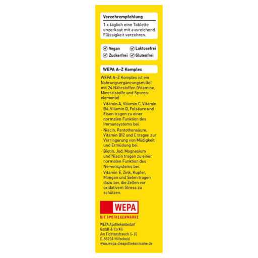 WEPA Vitamins AZ Complex Tablets