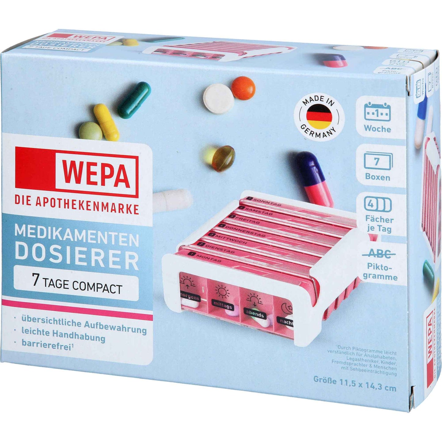WEPA 7 Days Compact Weekly Magazine white/pink
