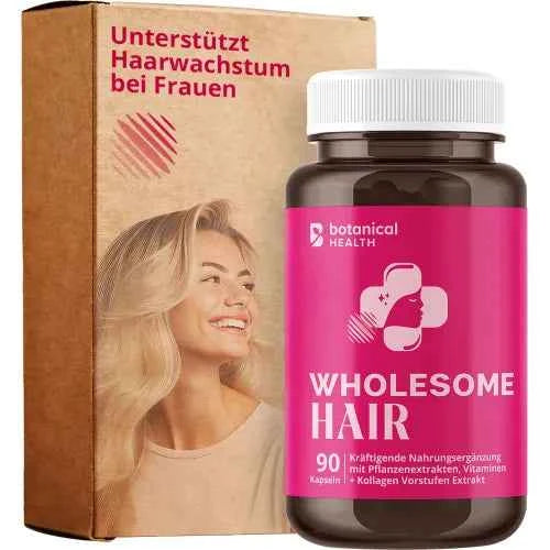 WHOLESOME HAIR Biotin Collagen Hair Wax for Women Capsules