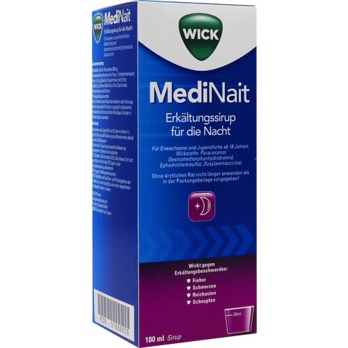 WICK MediNait cold syrup 180 headache, fever, runny nose and dry cough