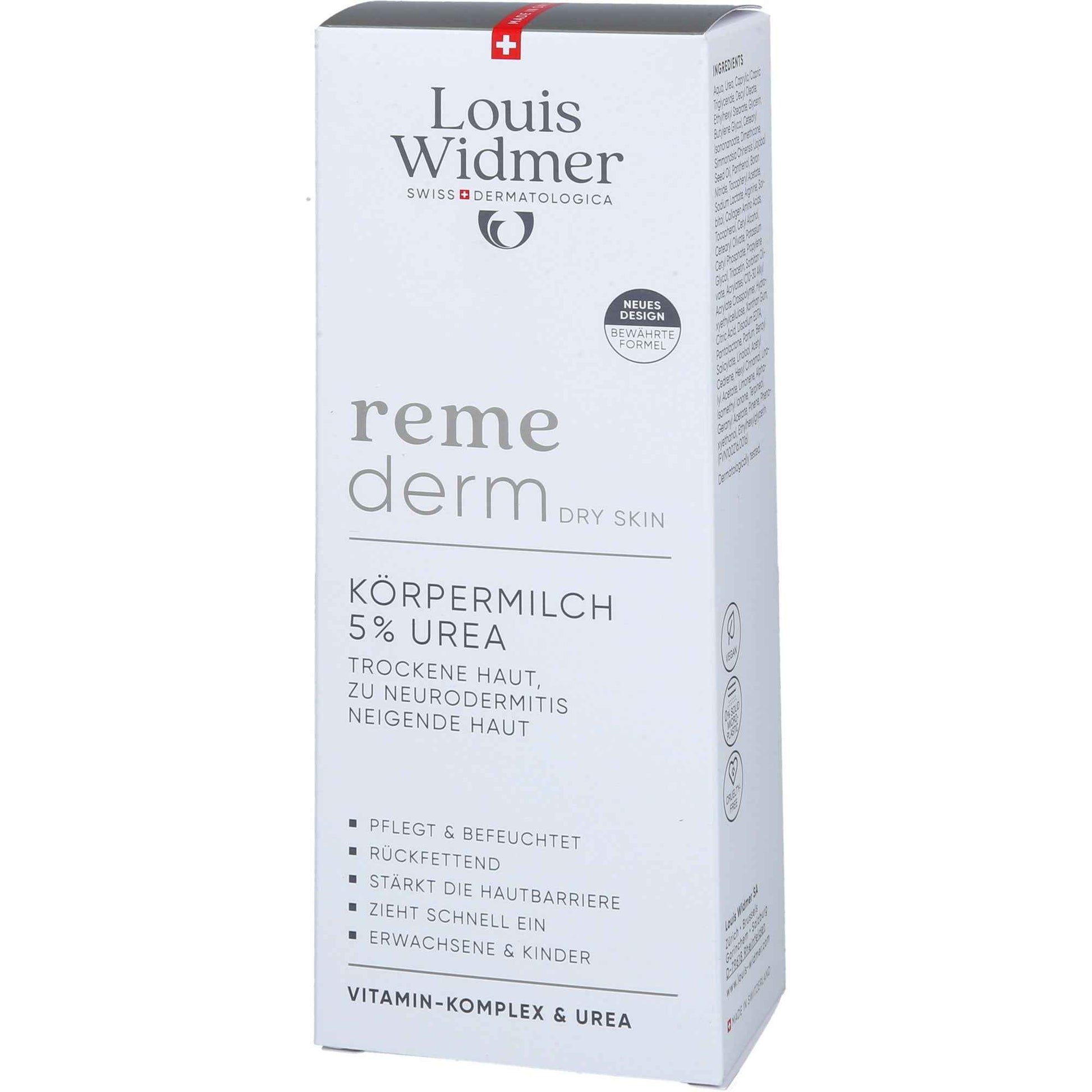 WIDMER Remederm dry Skin Body Lotion 5% Urea lP