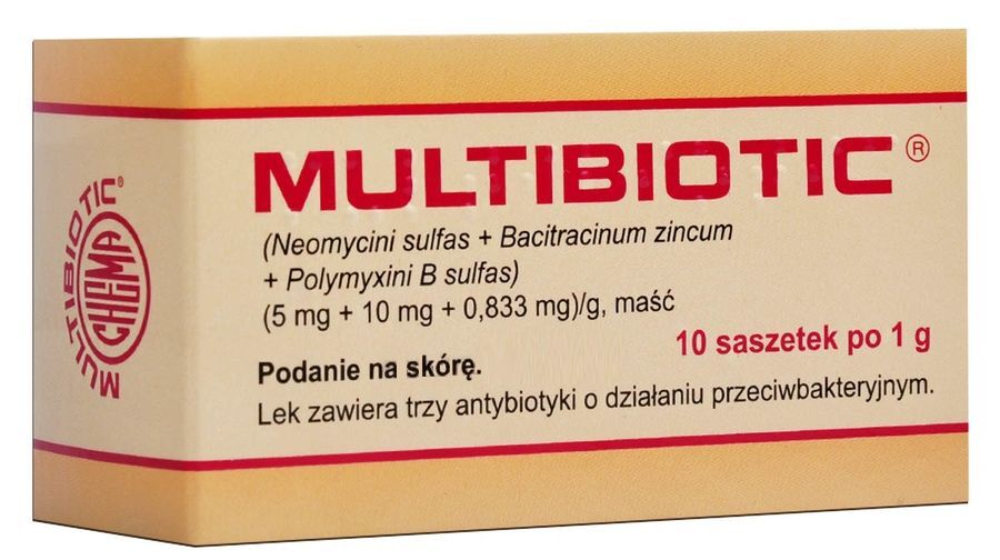 Wound care MULTIBIOTIC Ointment x 10 sachets