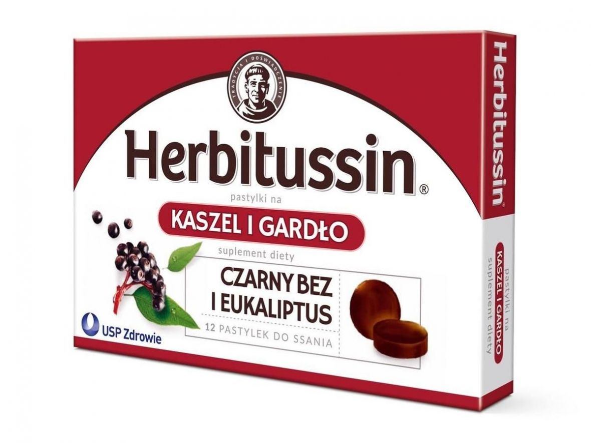 X 12 HERBITUSSIN throat lozenges, sore throat lozenges