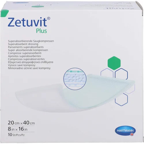 ZETUVIT Plus extra strong suction compress sterile 20x40 cm - UKDorf 