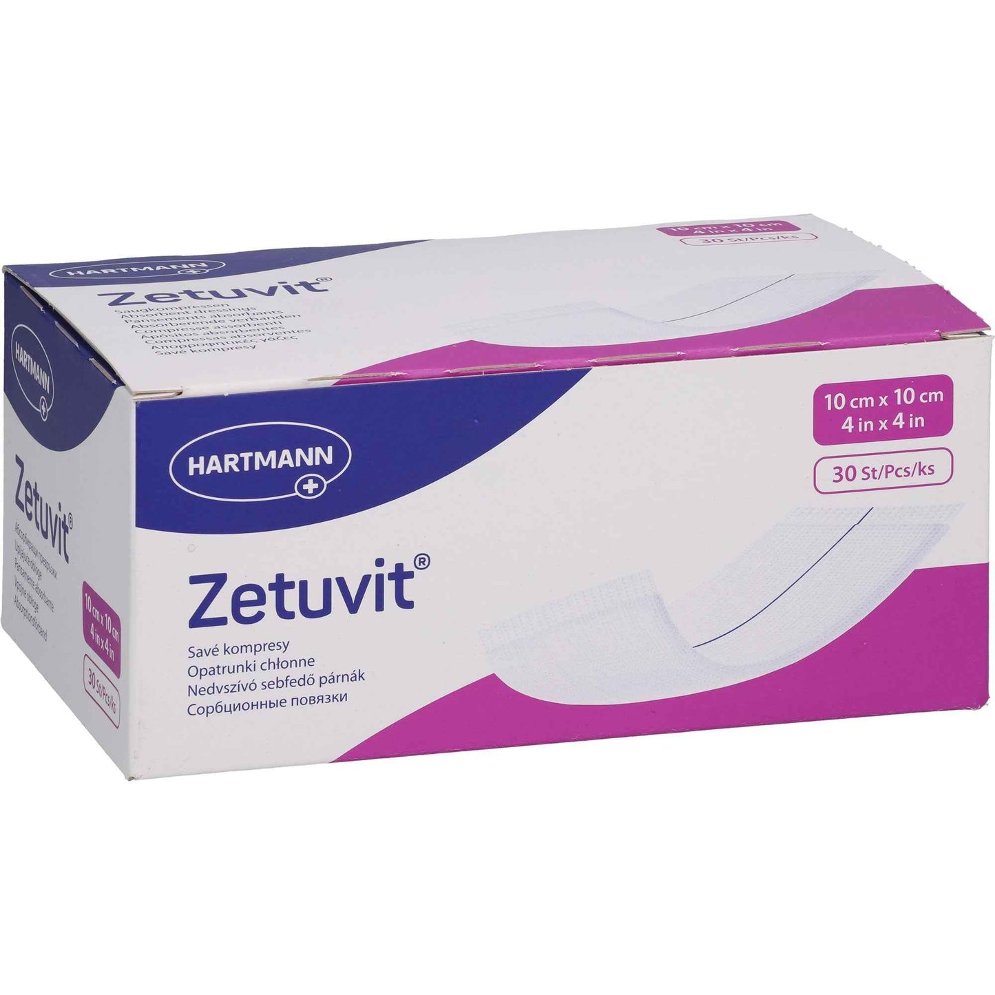 ZETUVIT absorbent compresses non-sterile 10x10 cm