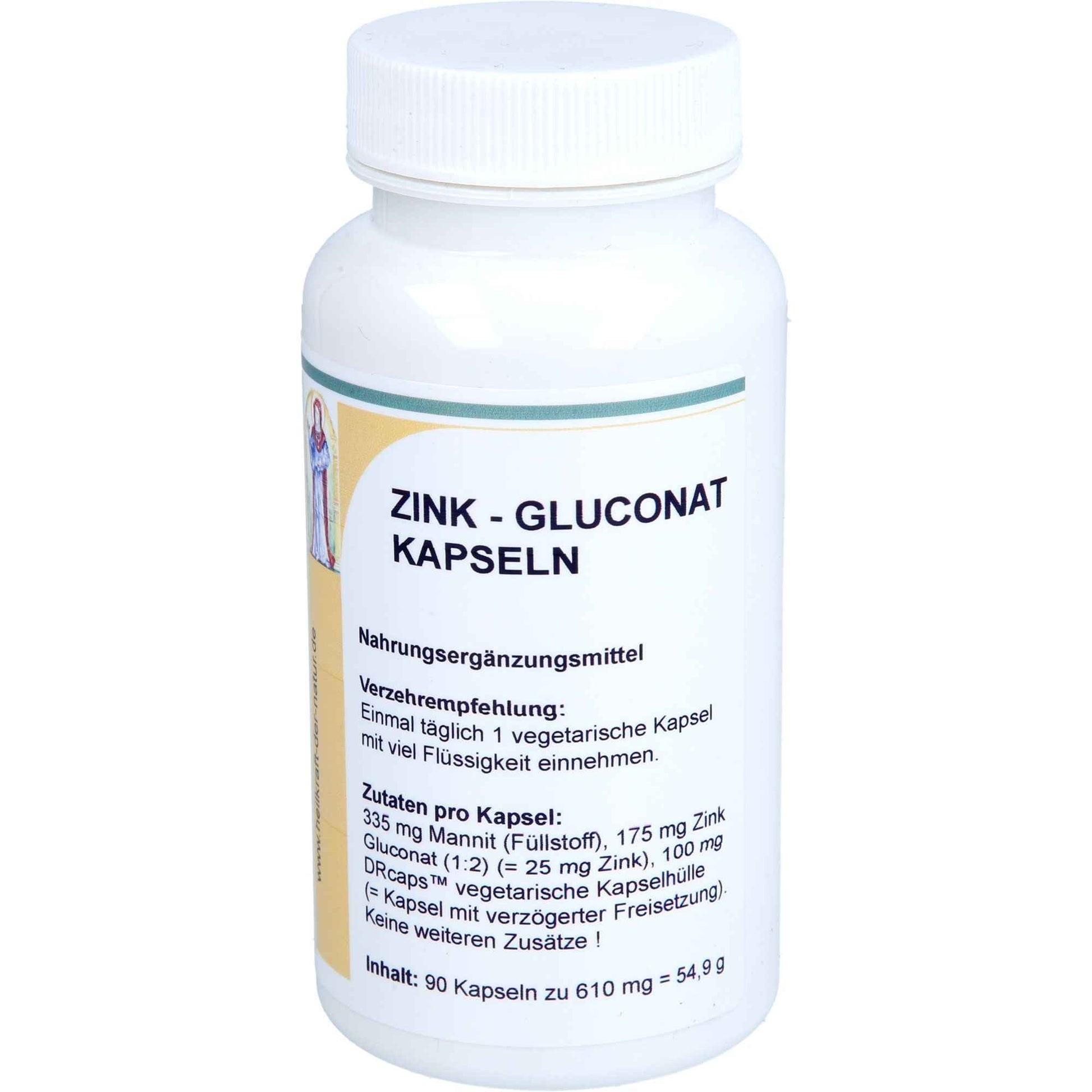 ZINC 25 mg Zinc Gluconate Capsules