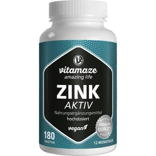 ZINC ACTIVE 25 mg high dose vegan tablets - UKDorf 