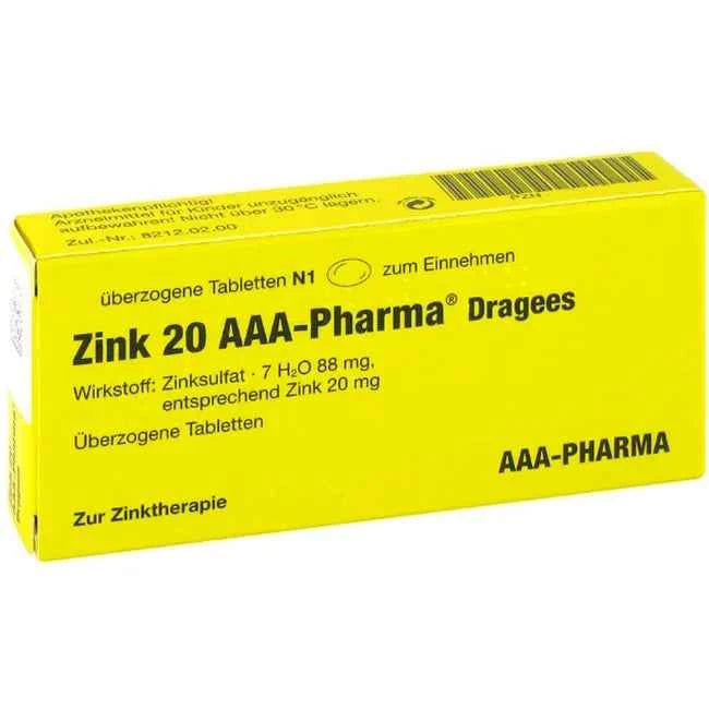 ZINC 20 AAA-Pharma Dragees