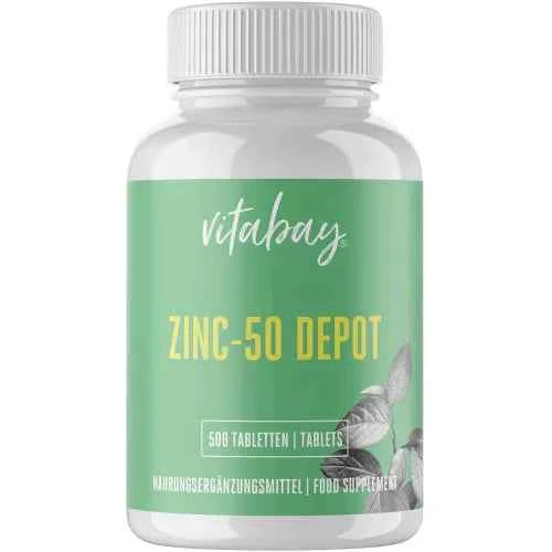ZINC 50 Depot Zinc Gluconate Vegan High Dose Tablets