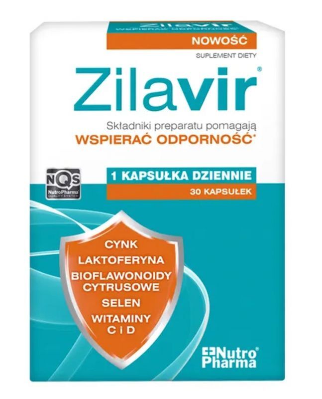 Zilavir, zinc, selenium, lactoferrin and citrus bioflavonoids
