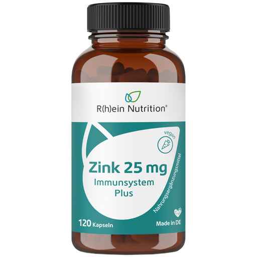 Zinc 25 mg immune system plus high dose + vegan capsules