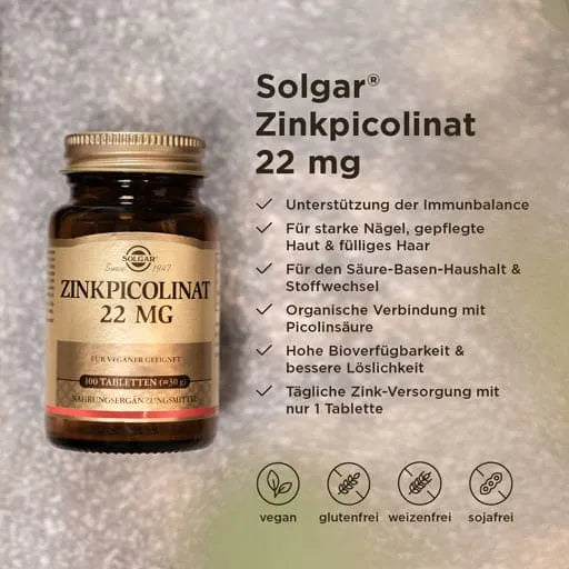 Zinc Picolinate 22 mg Tablets - UKDorf 