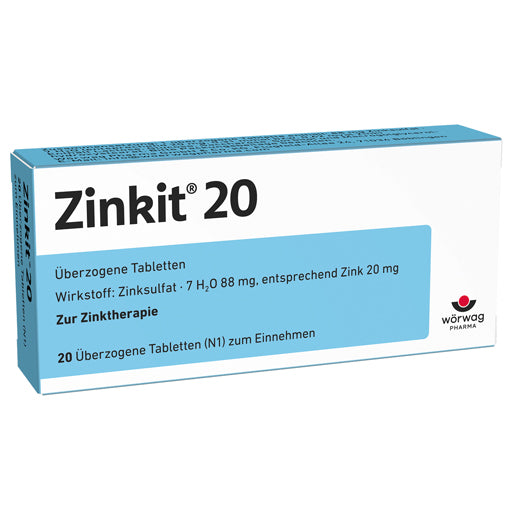 Zinc deficiency, zinc sulfate, ZINKIT 20 coated tablets - UKDorf 