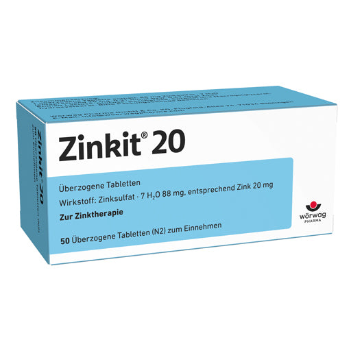 Zinc deficiency, zinc sulfate, ZINKIT 20 coated tablets - UKDorf 