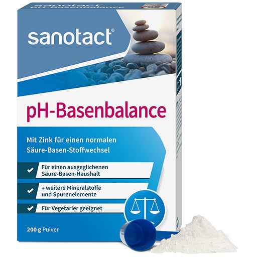 Zinc for normal acid-base metabolism, minerals, race elements pH-Base Balance