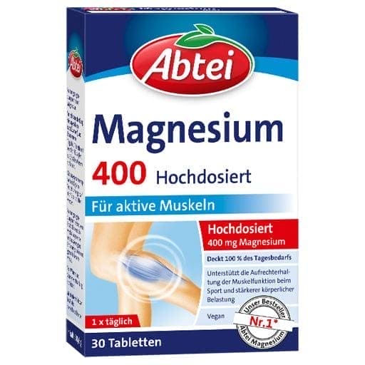 ABBEI Magnesium 400 high dose tablets - UKDorf 