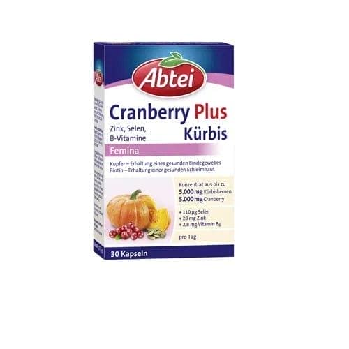 ABBEI pumpkin seeds, Plus Cranberry, bladder, pelvic support, copper UK