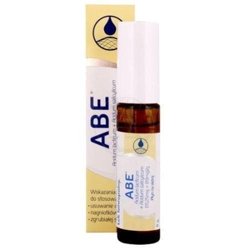 ABE liquid, thickening of skin, Lactic, salicylic acid, turpentine, castor oil, iodine - UKDorf 