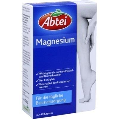 Abtei Magnesium capsules 40 pcs UK