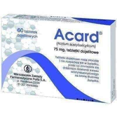 ACARD 75mg x 60 tablets, coronary heart disease UK