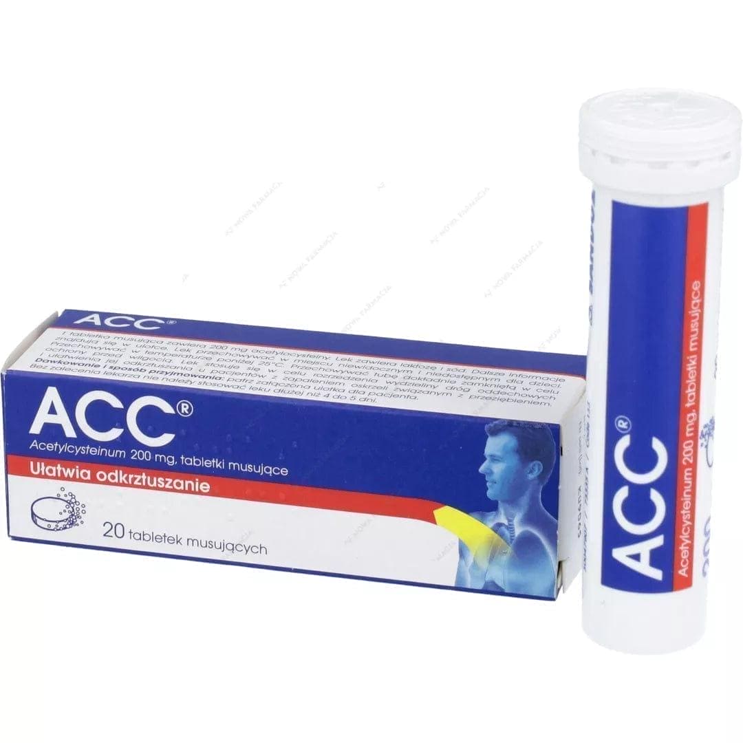 ACC 200 Max x 20 tabl. sparkling, acc lek, acc 200 mg UK