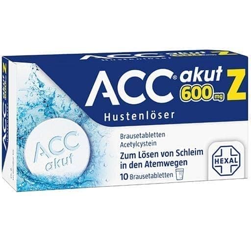 ACC acute 600 Z, relieve a cough at night, effervescent tablets UK