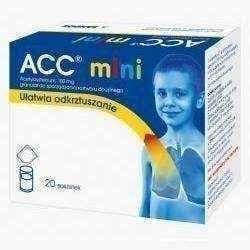 ACC MINI 100mg x 20 sachets, acetylcysteine, respiratory diseases UK