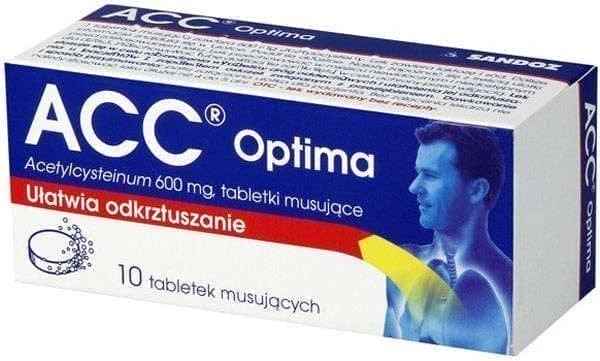 ACC optima, respiratory diseases, acetylcysteine