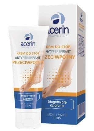 ACERIN Foot cream perspirant antiperspirant 75ml, antiperspirant for feet UK