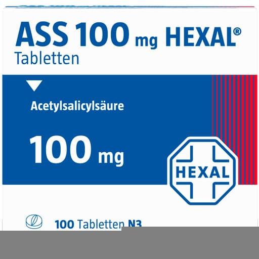 Acetylsalicylic acid, ASS 100 HEXAL tablets - UKDorf 