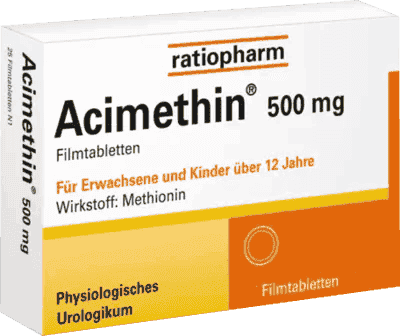 ACIMETHIN, urinary tract infections, methionine, urinary acidifiers - UKDorf 