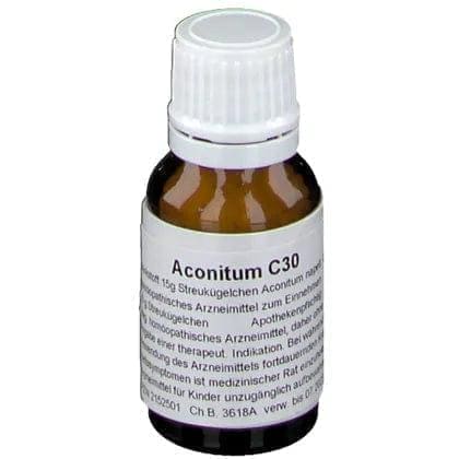 ACONITUM C 30, Aconitum napellus, treat fear, anxiety, restlessness - UKDorf 