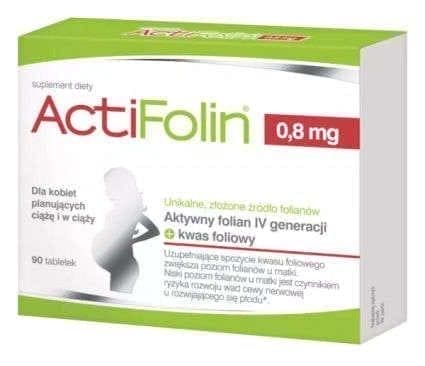 ActiFolin, folate, folic acid, 4th generation active folate, become pregnant - UKDorf 