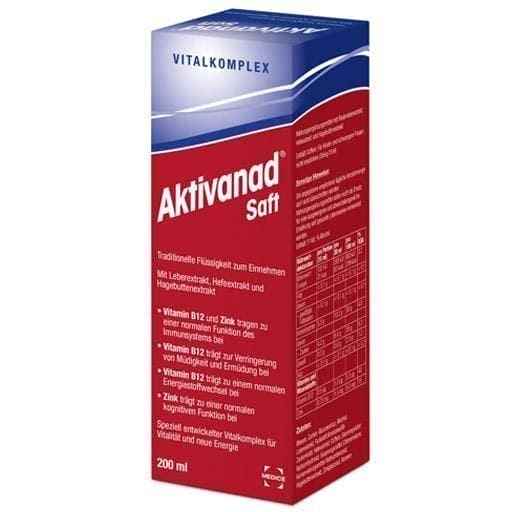 ACTIVANAD juice 200 ml beef liver extract, yeast extract, rosehip extract UK