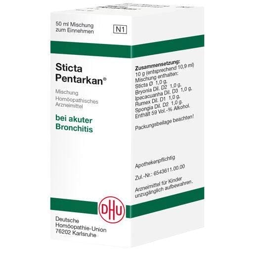 Acute bronchitis, respiratory tract infection, STICTA PENTARKAN Mixture - UKDorf 