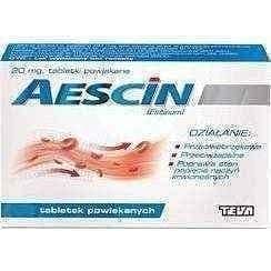 Aescin, edema treatment, hematoma, peripheral vascular disease, circulation problems UK