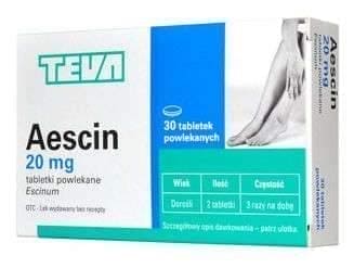 Aescin, treatment of edema, post-traumatic hematoma UK