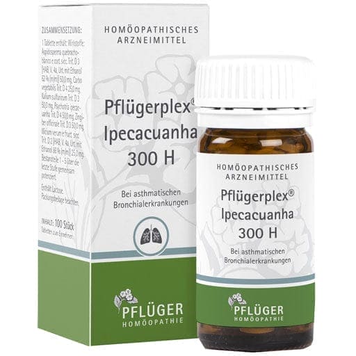 Airways inflammation and asthma, airway inflammation in asthma, PFLUEGERPLEX Ipecacuana 300 H tablets - UKDorf 