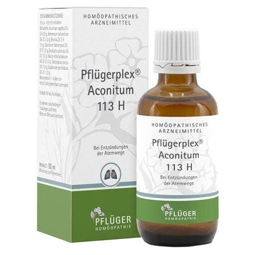 Airways inflammation, PFLÜGERPLEX Aconitum 113 H drops - UKDorf 