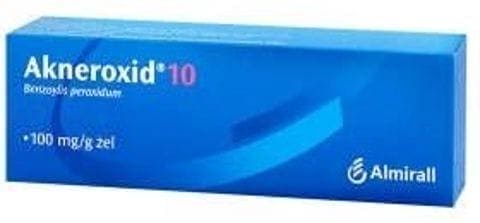 AKNEROXID 10% gel 50g, acne vulgaris, benzoyl peroxide UK