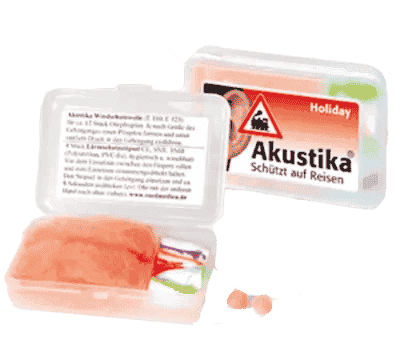 AKUSTIKA Holiday windproof wool + noise protection stoppers - UKDorf 