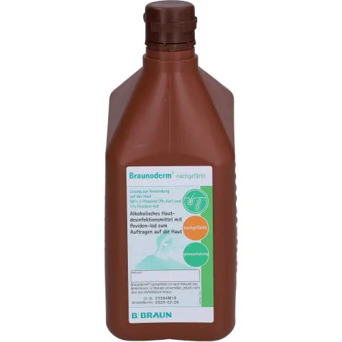 alcoholic skin disinfectant BRAUNODERM recolored 1 l
