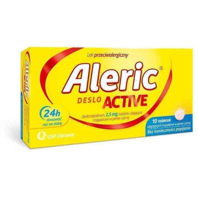 Aleric Deslo Active, urticaria treatment UK