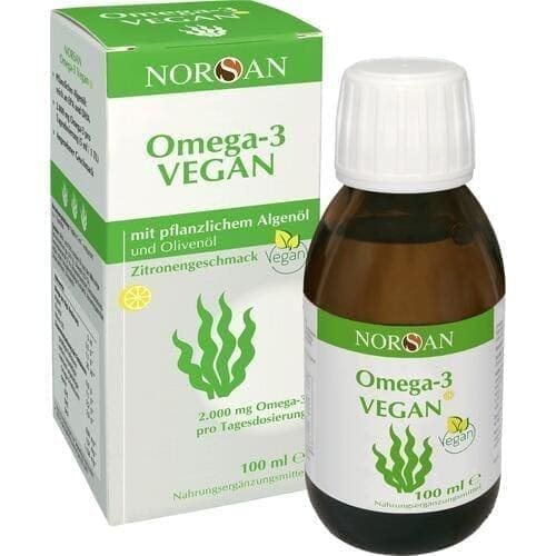 Algae oil, olive oil, NORSAN Omega-3 vegan liquid - UKDorf 