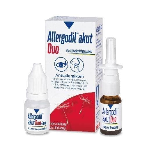 ALLERGODIL acute duo 4ml AT acute, 10ml NS acute, allergic conjunctivitis - UKDorf 