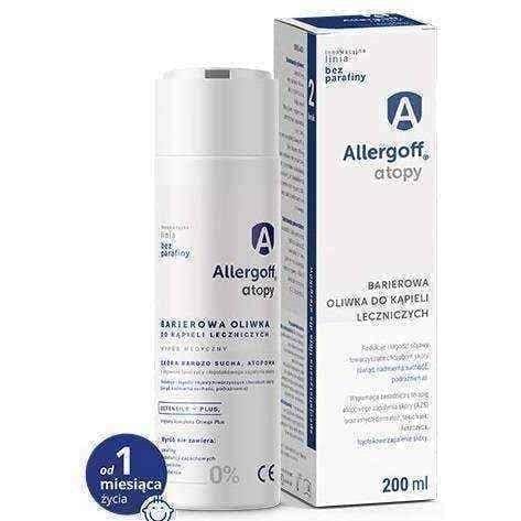 Allergoff Atopy barrier oil for therapeutic bath 200ml UK