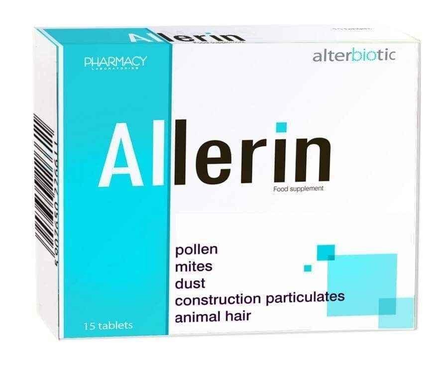 Allerin x 15 tablets, allergic to pollen, hay fever UK